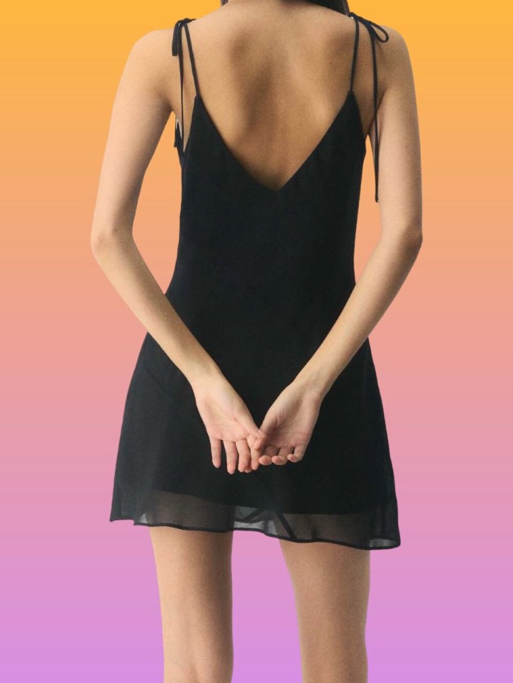 NWT Aritzia Wilfred Priscilla Dress in Black, Size Medium - Picture 2 of 7